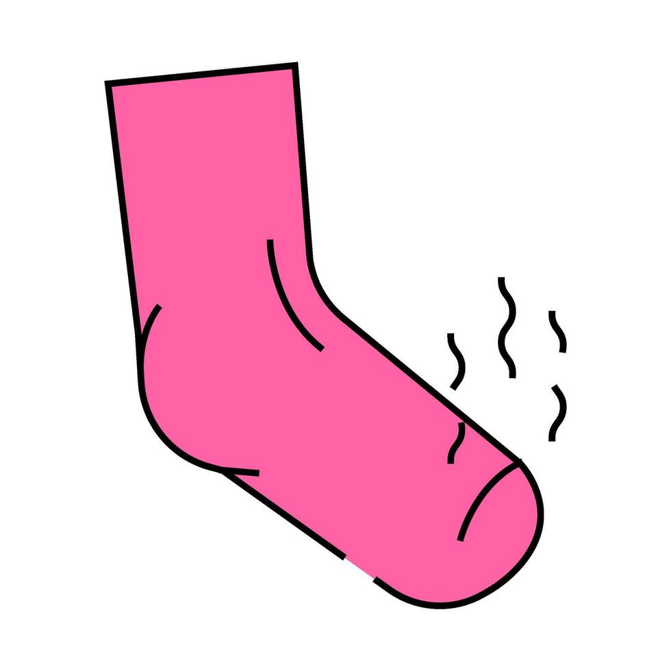 stink smell icon color illustration vector