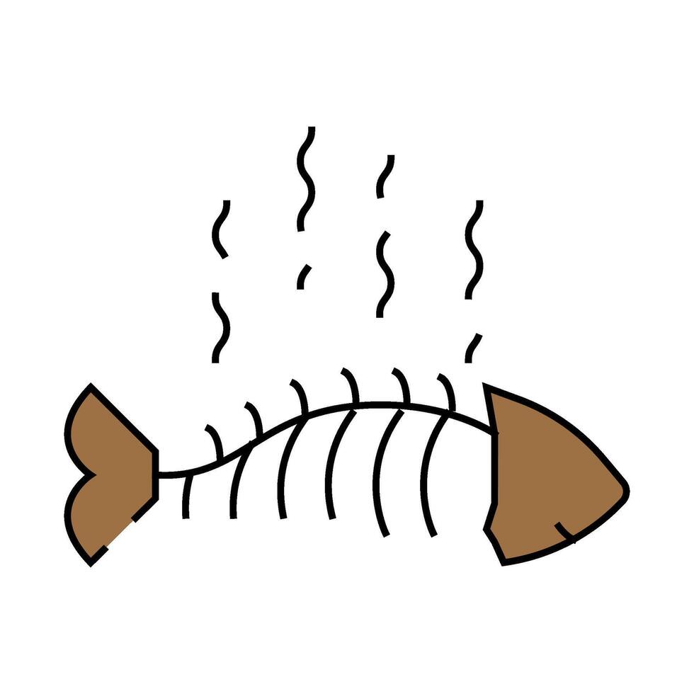 stench smell icon color illustration vector