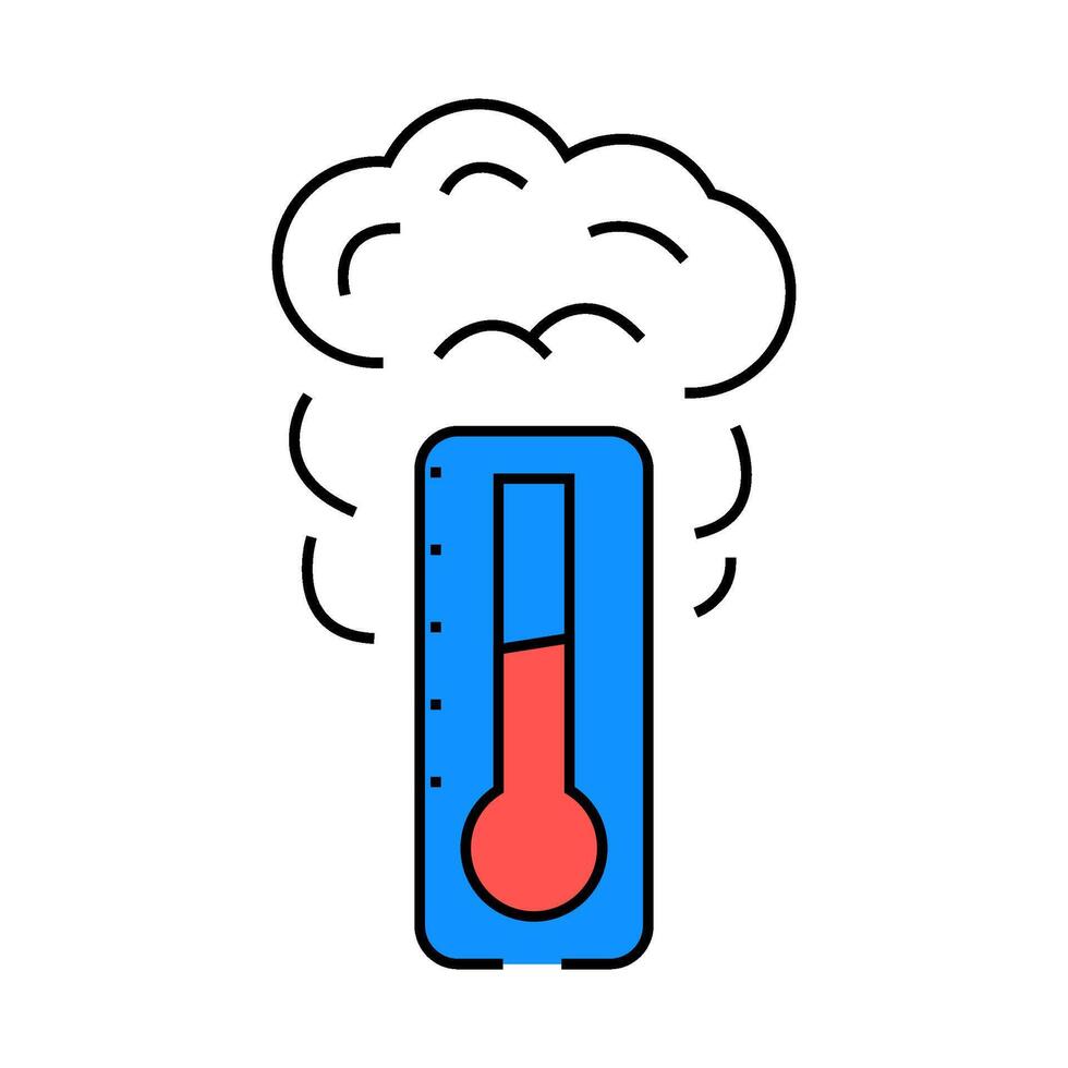hot smell icon color illustration vector