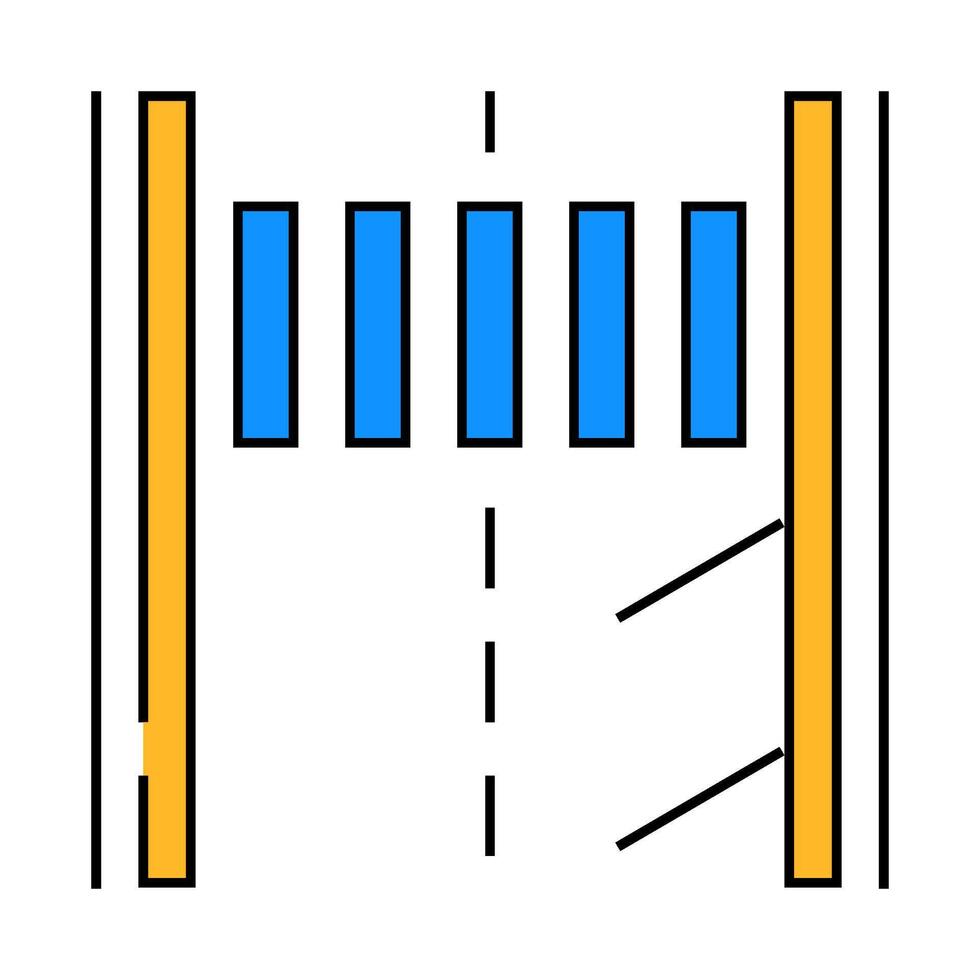 road marking civil engineer icon color illustration vector