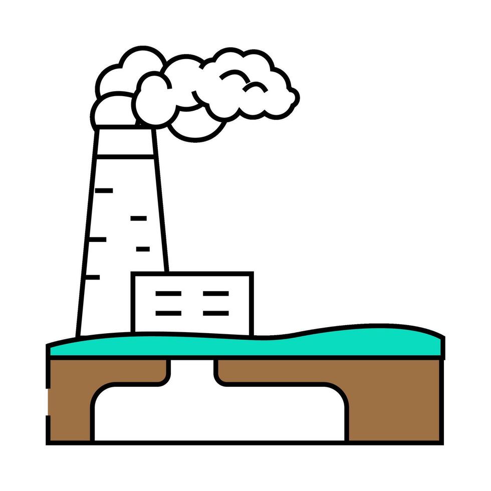 carbon capture environmental icon color illustration vector