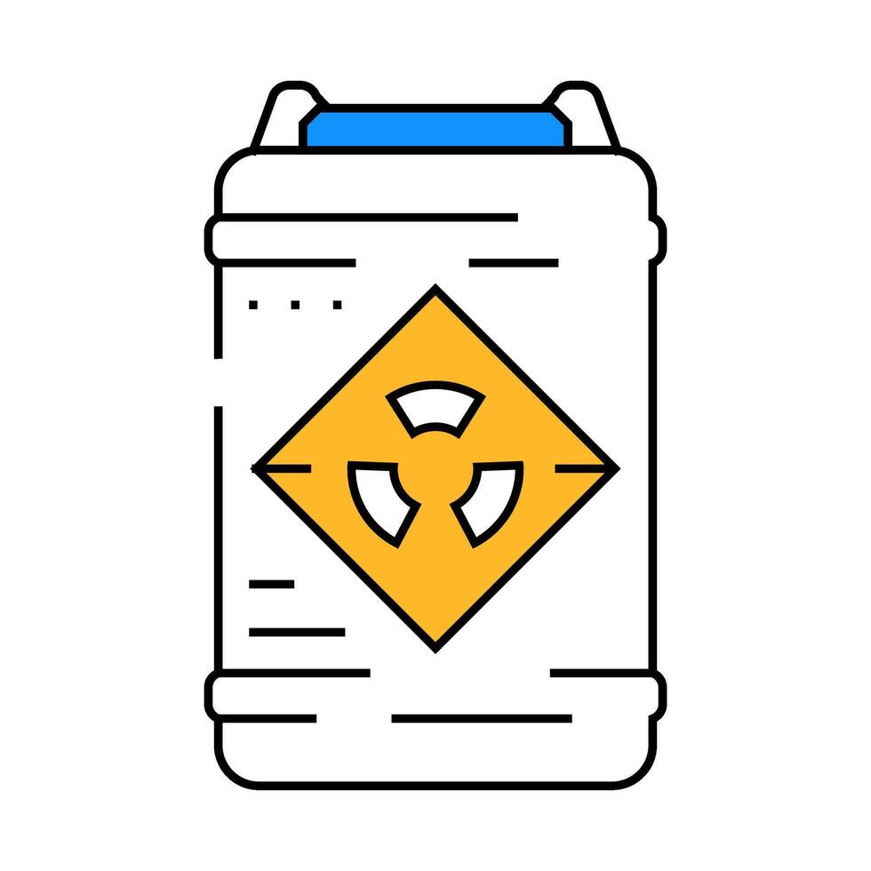 hazardous materials tool work icon color illustration vector
