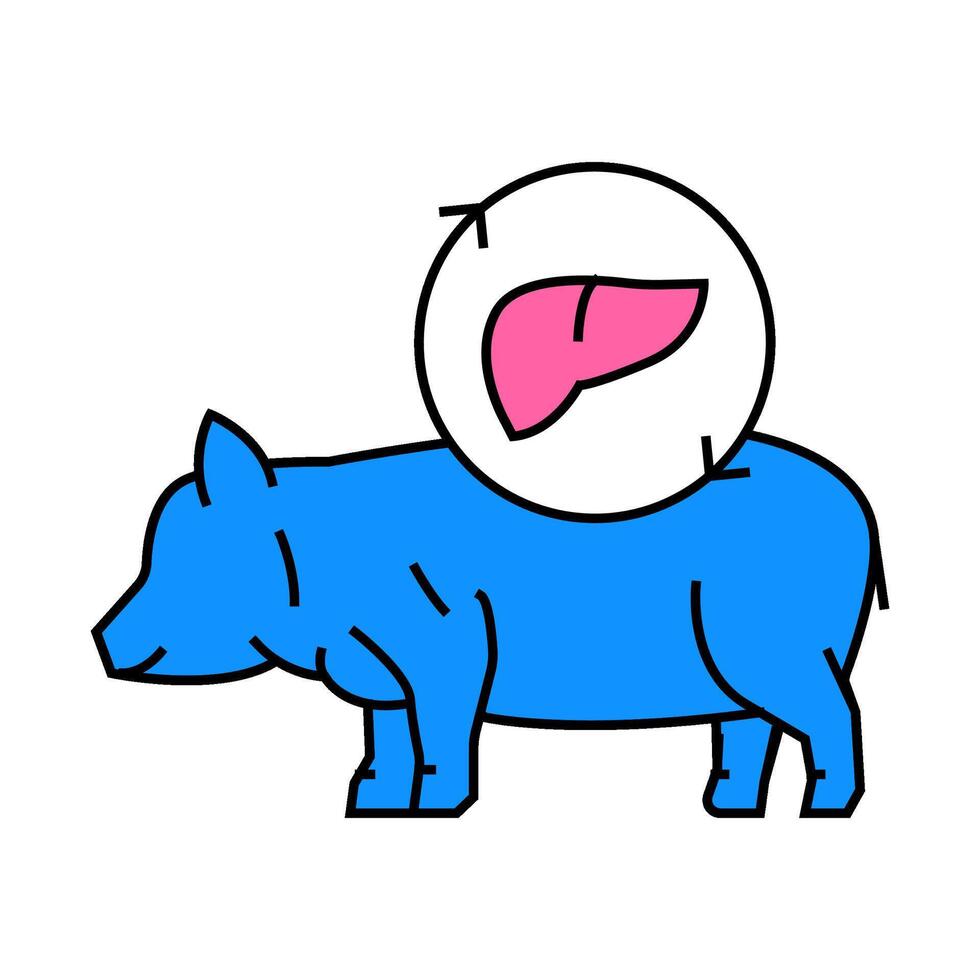 xenotransplantation future technology icon color illustration vector