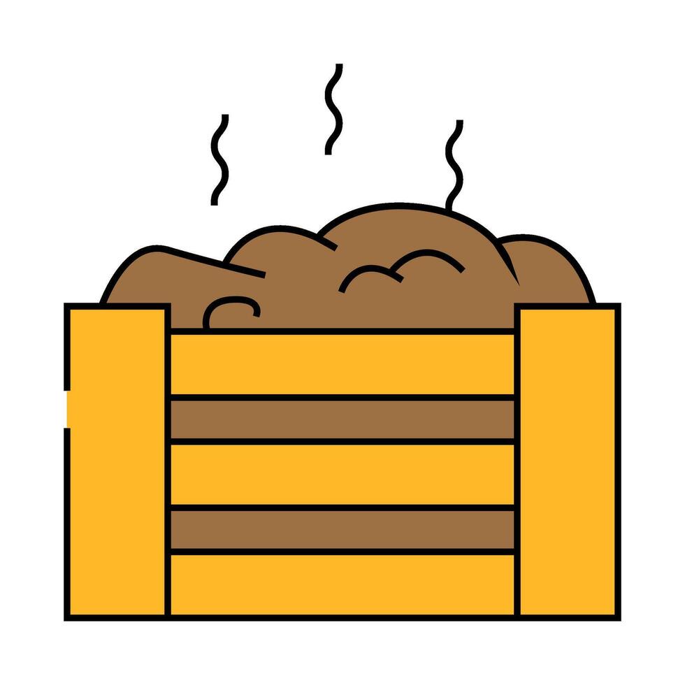 composting environmental icon color illustration vector