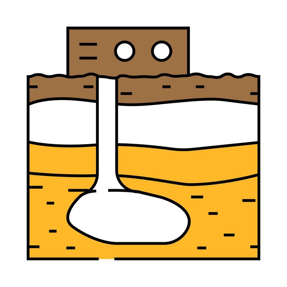 carbon sequestration future technology icon color illustration vector