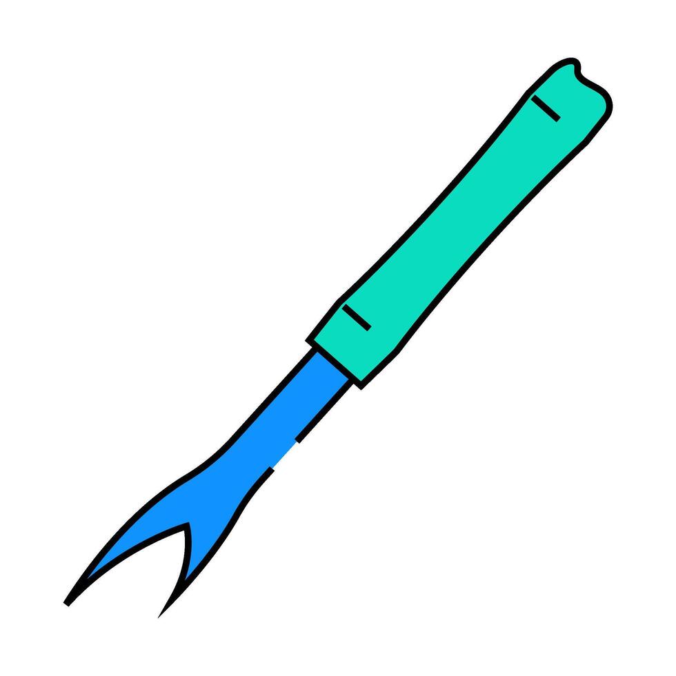 stitch ripper knitting wool icon color illustration vector