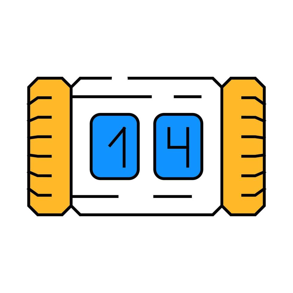 row counter knitting wool icon color illustration vector