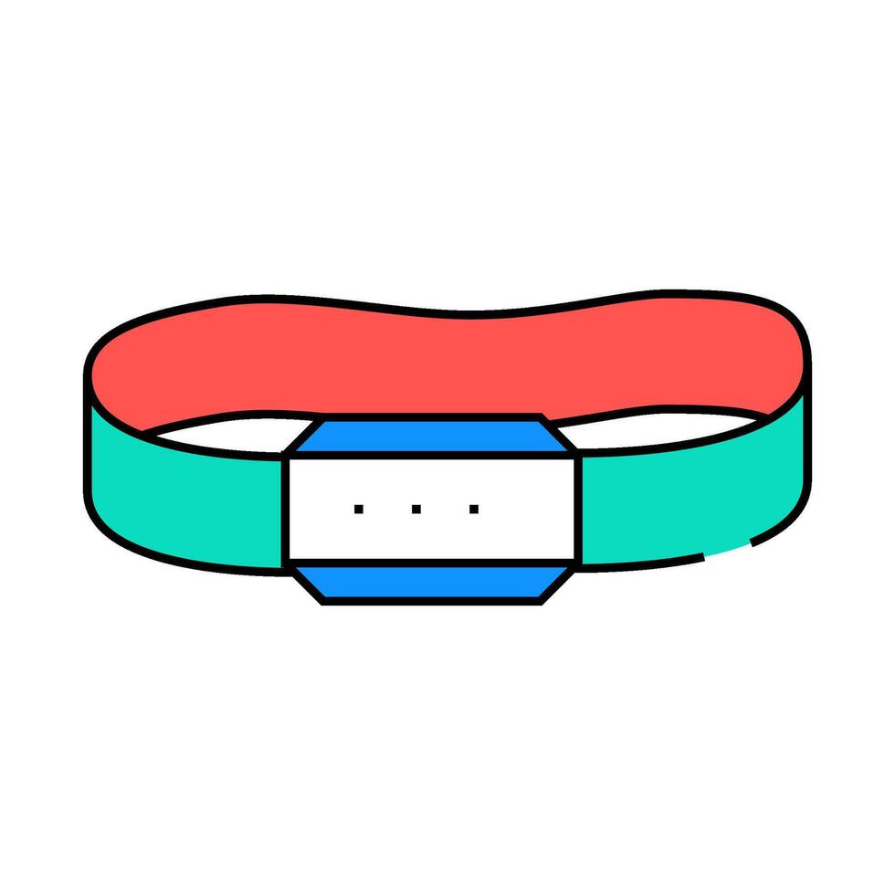 headlamp mountaineering adventure icon color illustration vector