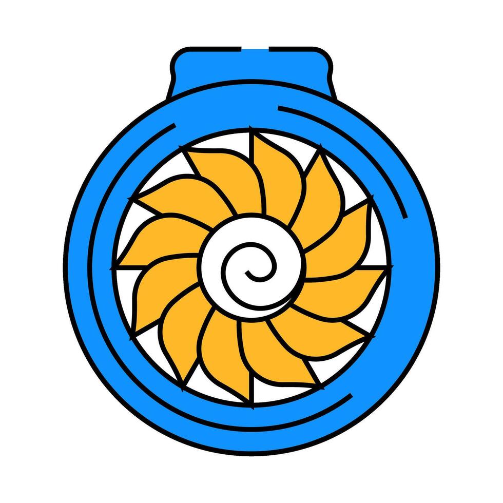 jet engine aeronautical engineer icon color illustration vector