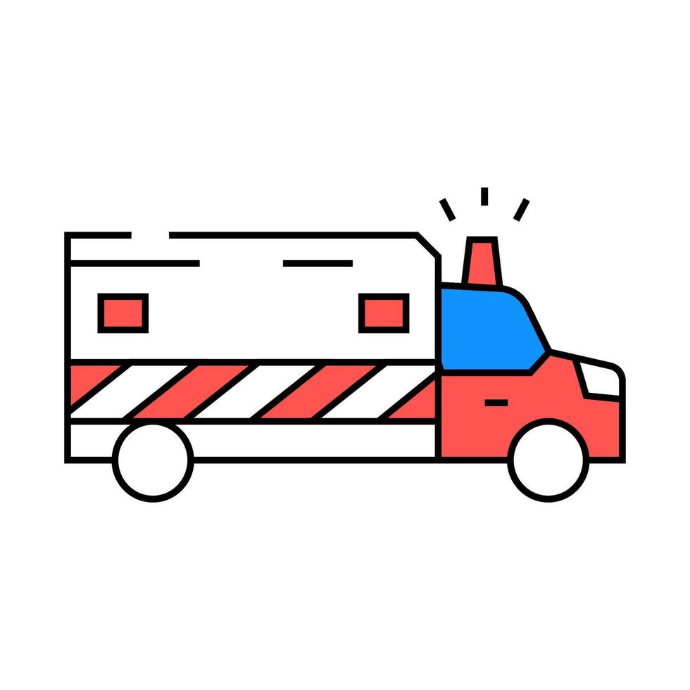 emergency services alert icon color illustration vector