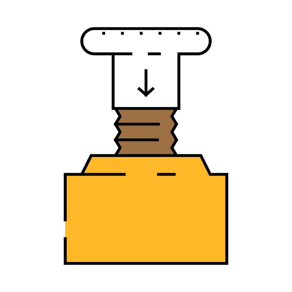 emergency stop button alert icon color illustration vector