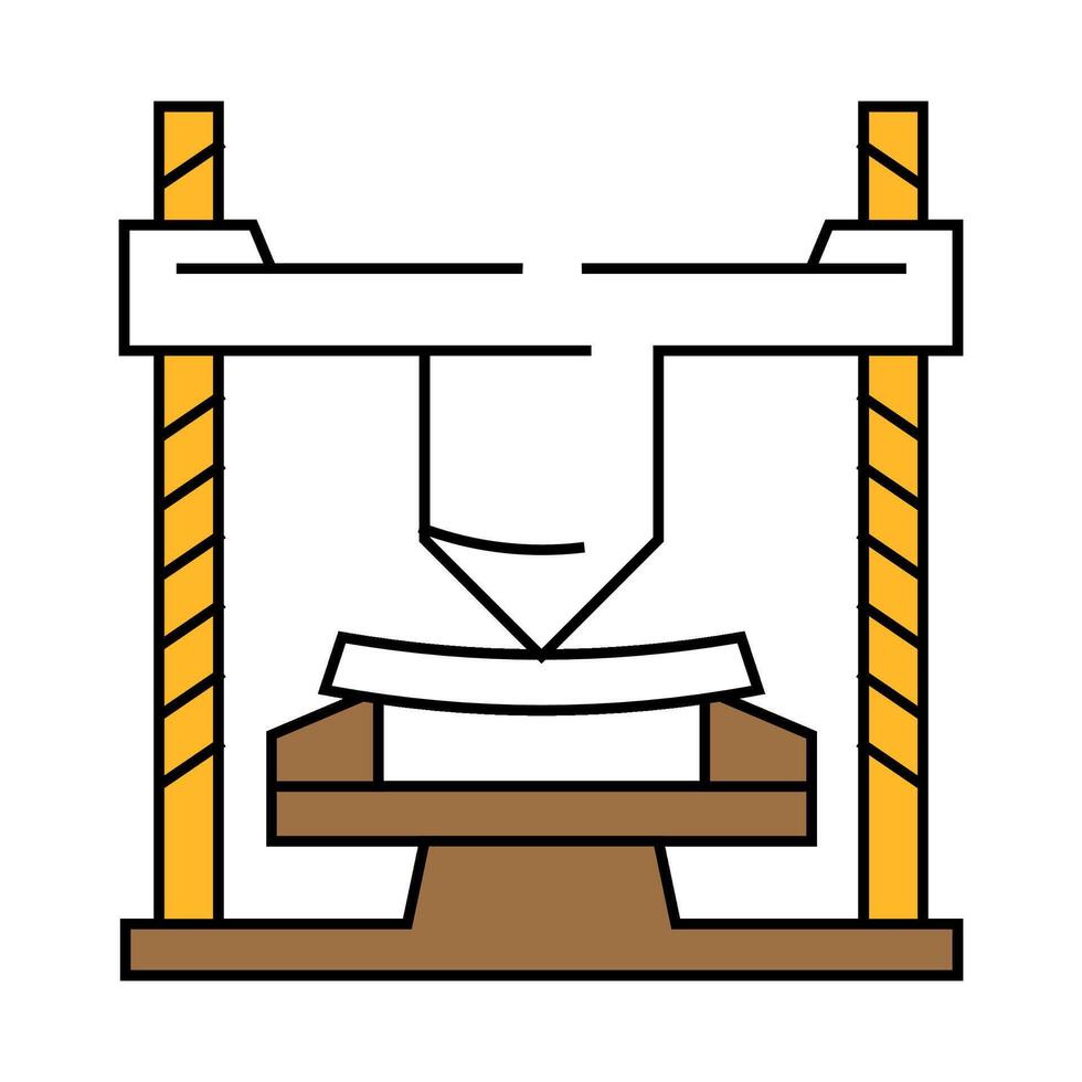 materials testing mechanical engineer icon color illustration vector