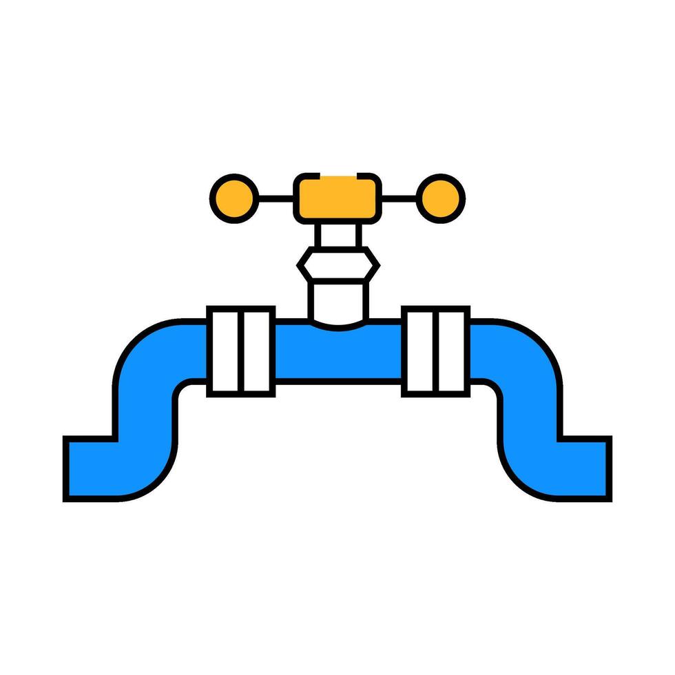pipeline gas service icon color illustration vector