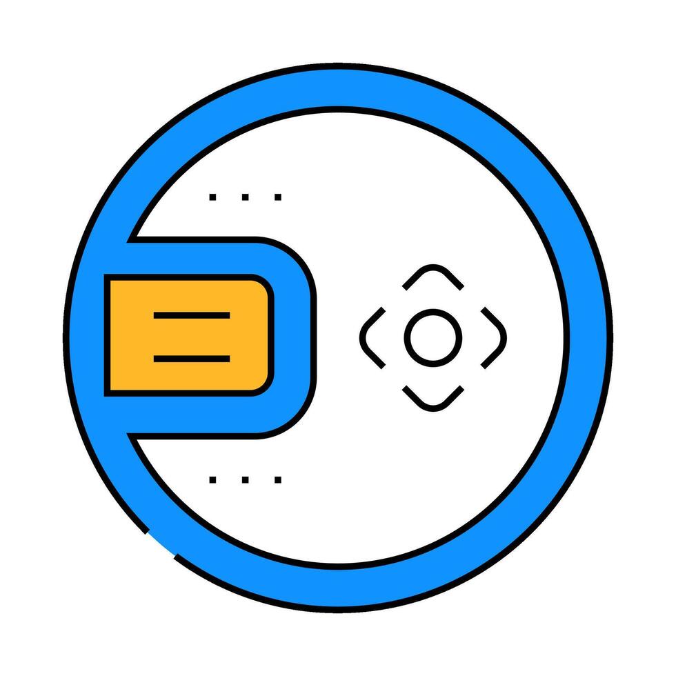 cd player retro music icon color illustration vector