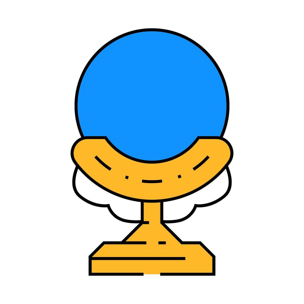shintai mirror shintoism icon color illustration vector