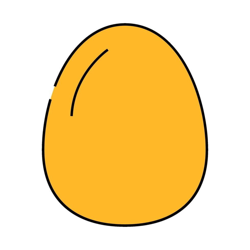egg food hen icon color illustration vector