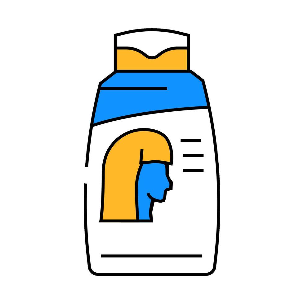shampoo hygiene icon color illustration vector