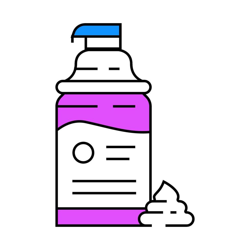 shaving cream hygiene icon color illustration vector