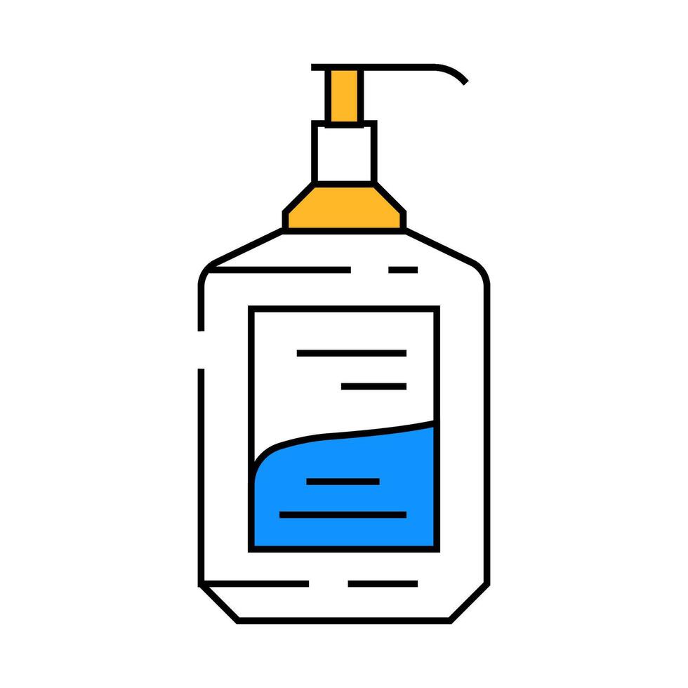hand sanitizer hygiene icon color illustration vector