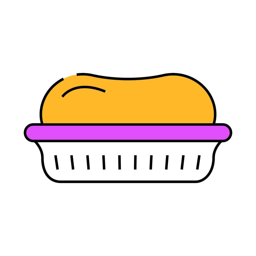 soap bar hygiene icon color illustration vector