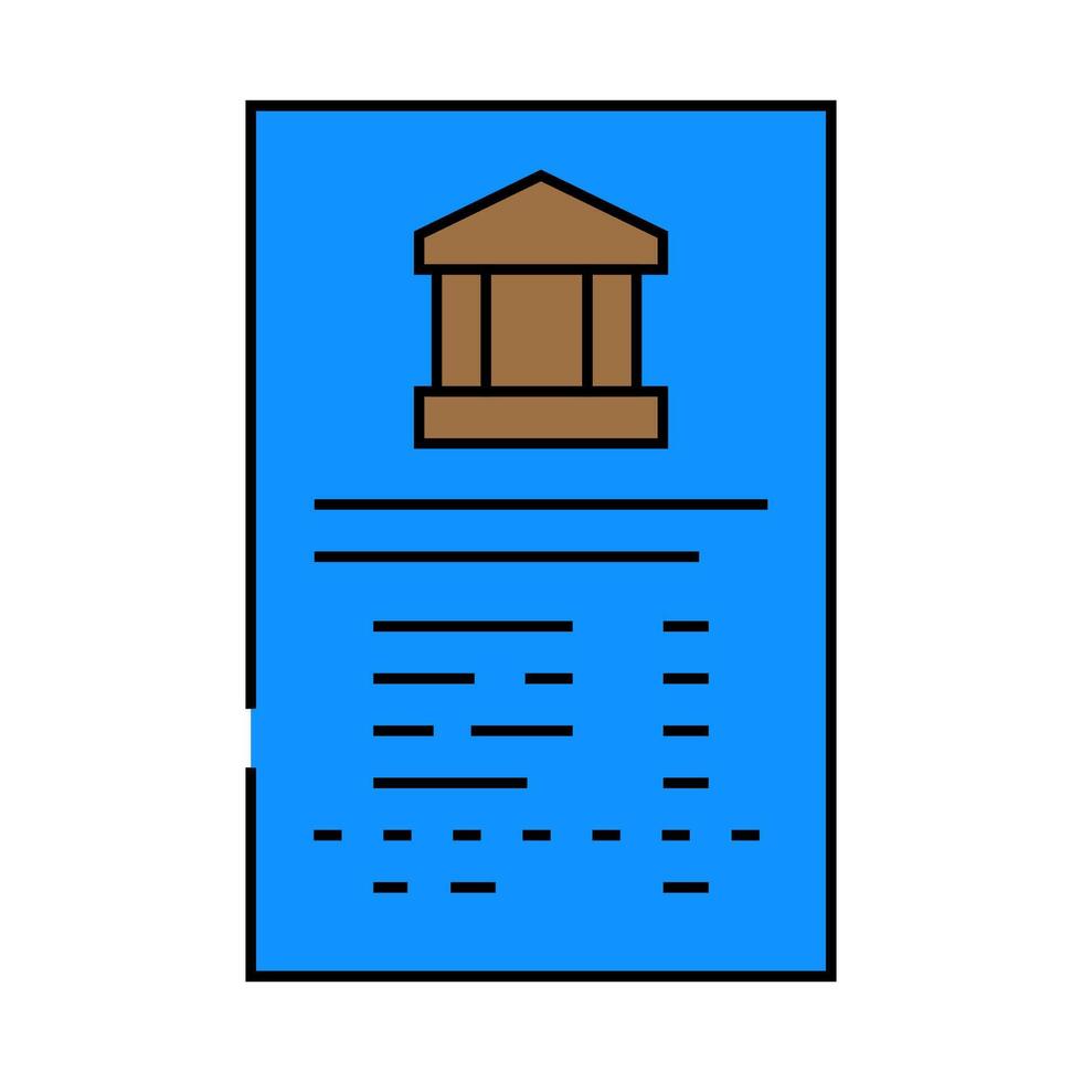 bank reconciliation icon color illustration vector