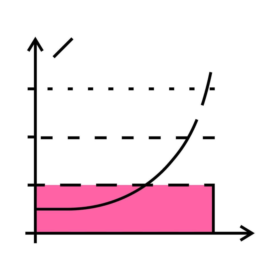 profit margin icon color illustration vector