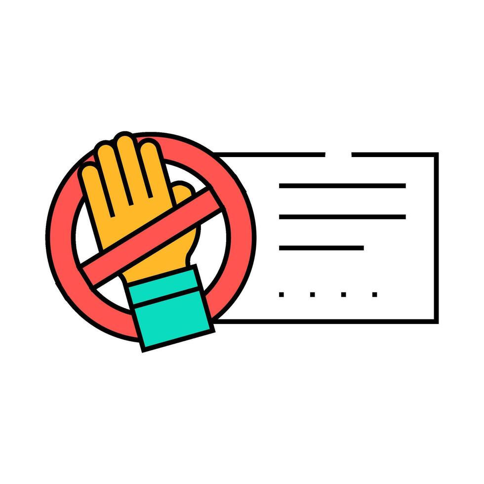 beware electricity icon color illustration vector