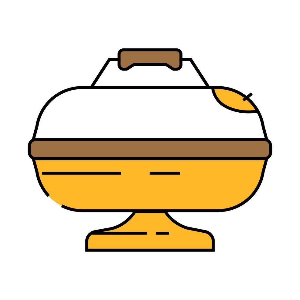 smoker beef icon color illustration vector
