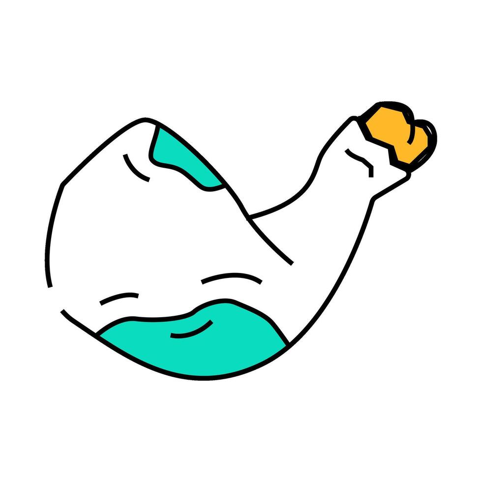chicken rotten food icon color illustration vector