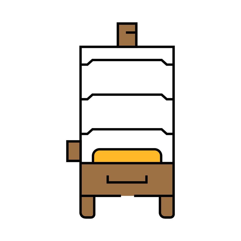 box smoker icon color illustration vector