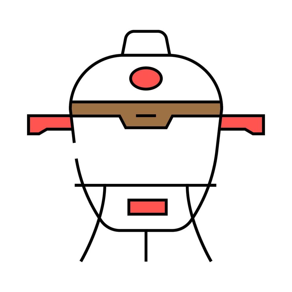 smoker meat icon color illustration vector