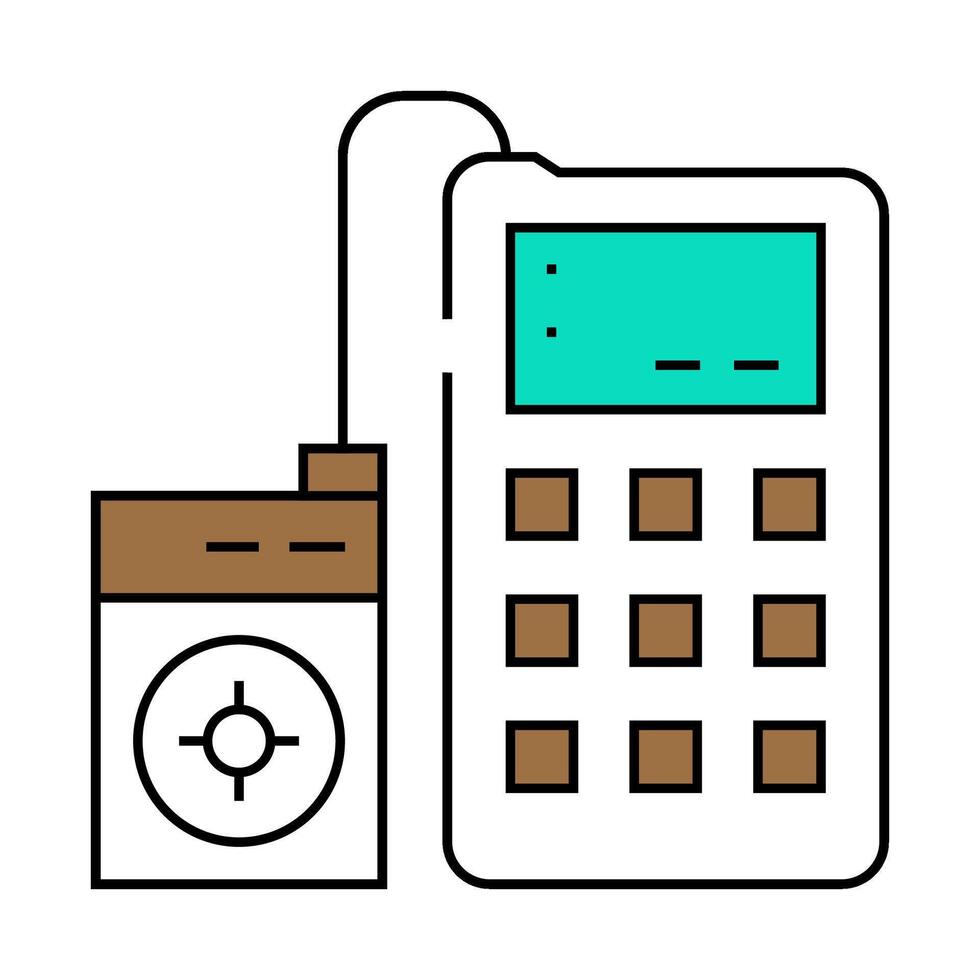 sensor calibration electronics icon color illustration vector
