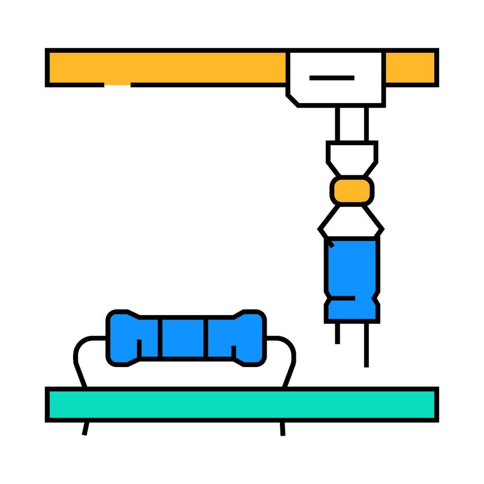 electronic assembly electronics icon color illustration vector