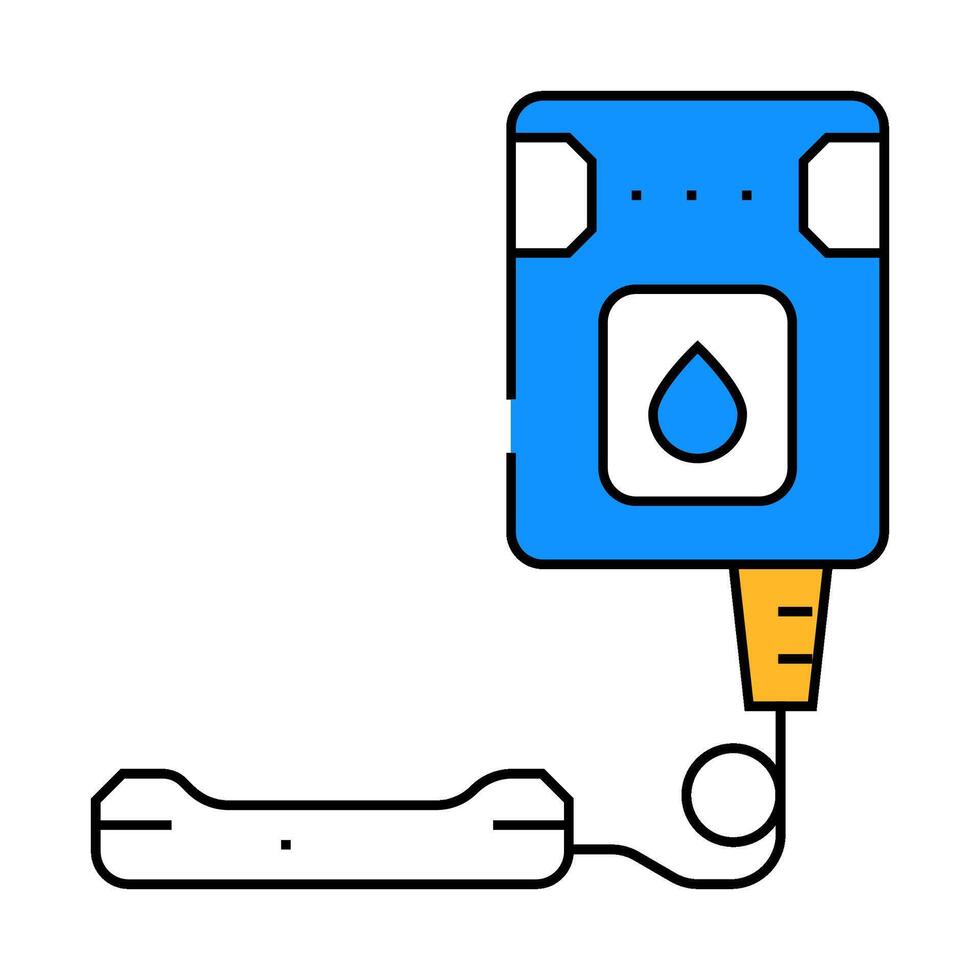 smart leak detector home icon color illustration vector