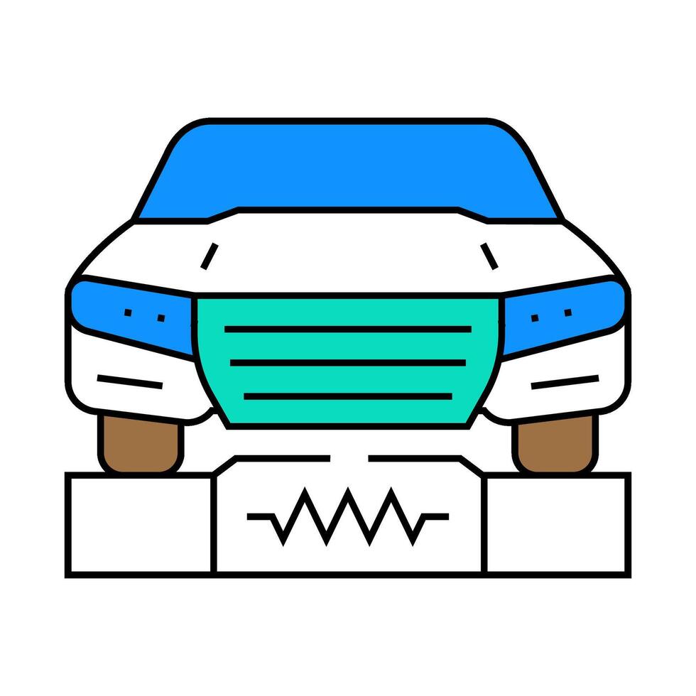 wireless charging electric icon color illustration vector