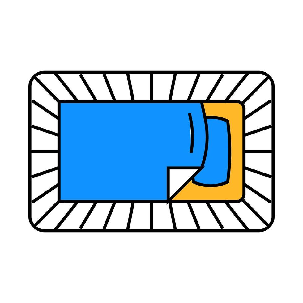 children bed top view icon color illustration vector