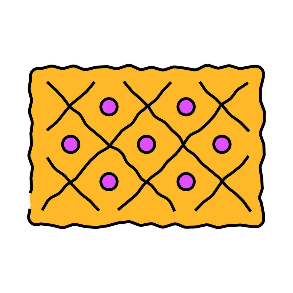pissaladier french cuisine icon color illustration vector
