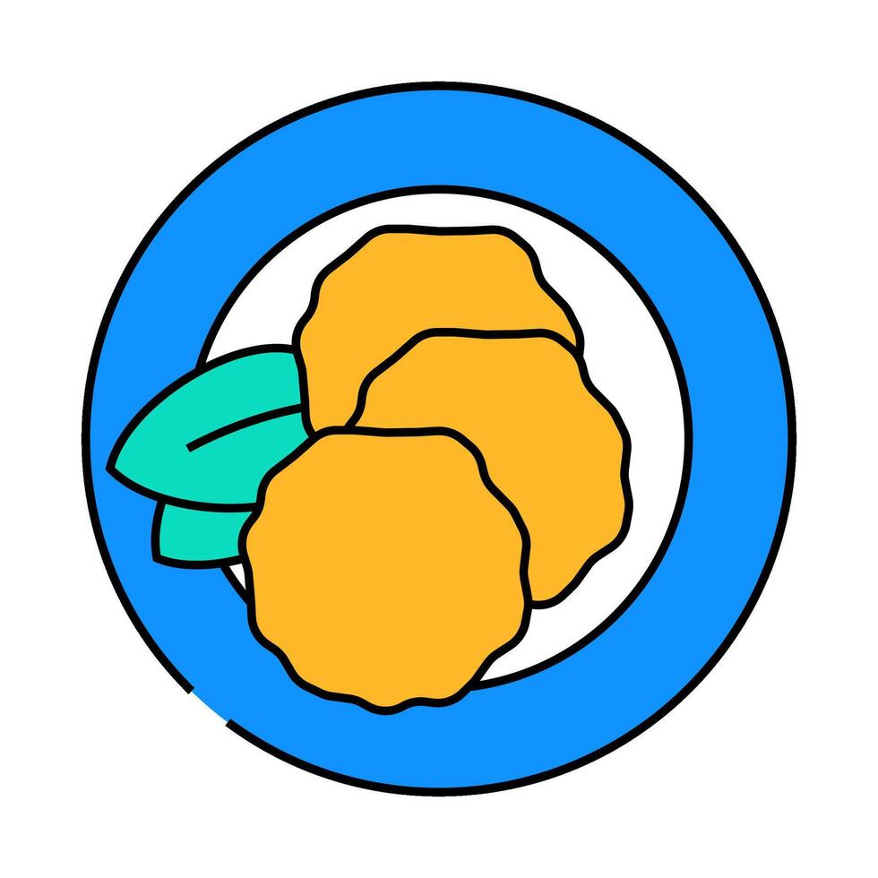 foie gras french cuisine icon color illustration vector