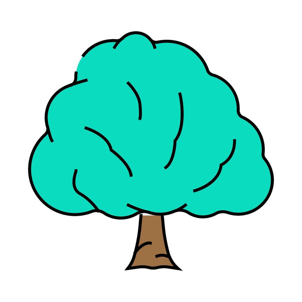 custard apple jungle amazon icon color illustration vector