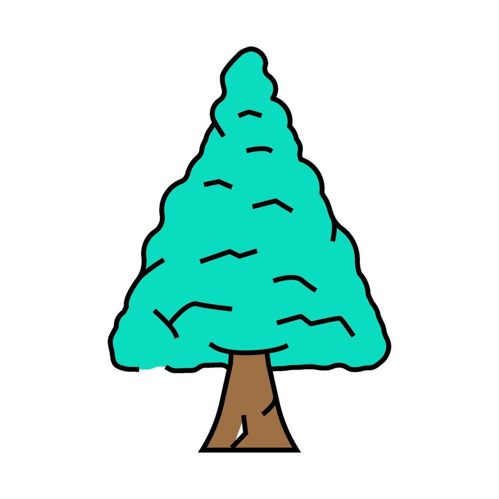 ginkgo biloba jungle amazon icon color illustration vector