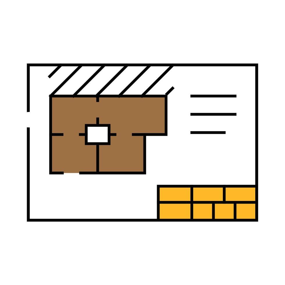 technical drawings architectural drafter icon color illustration vector