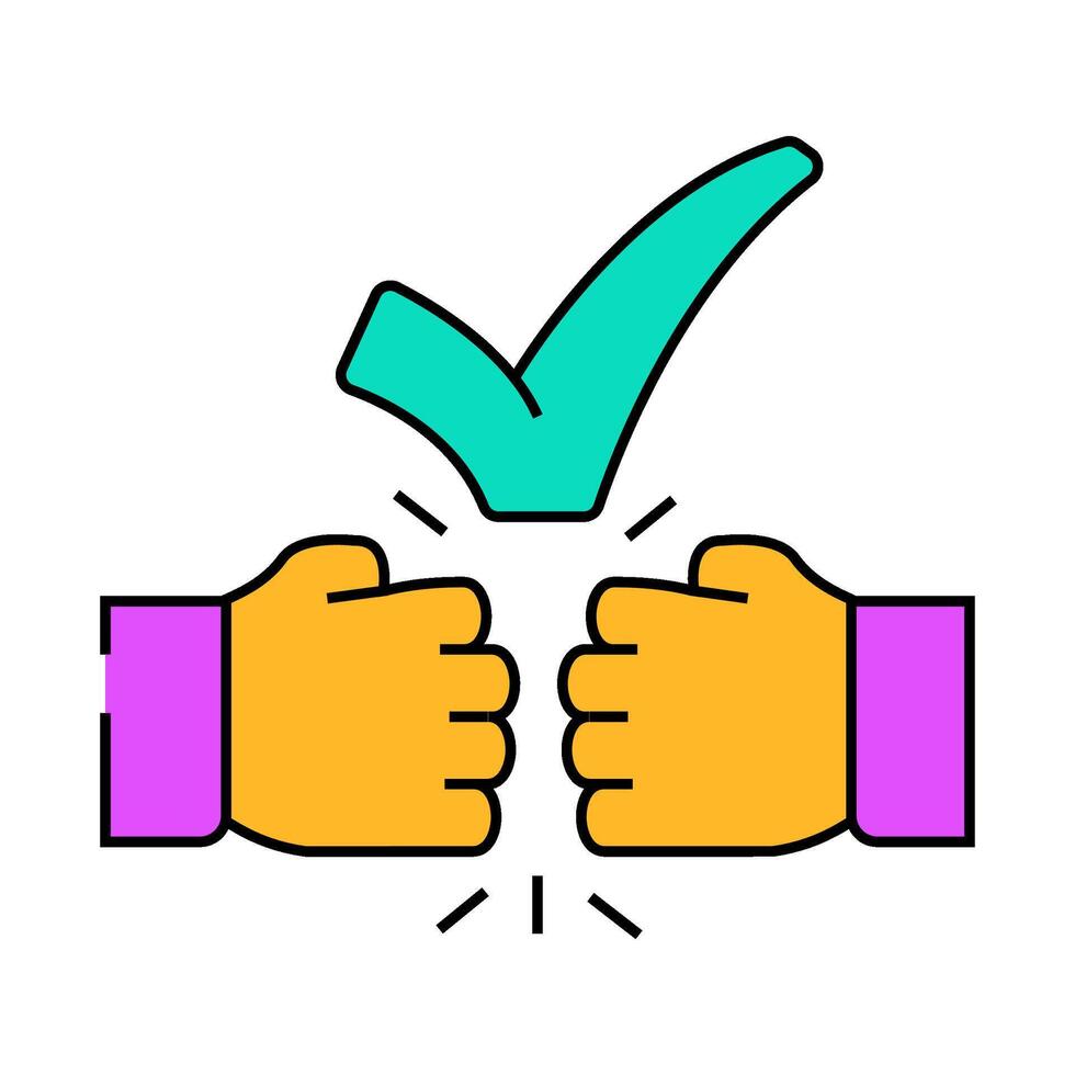 folder check mark icon color illustration vector