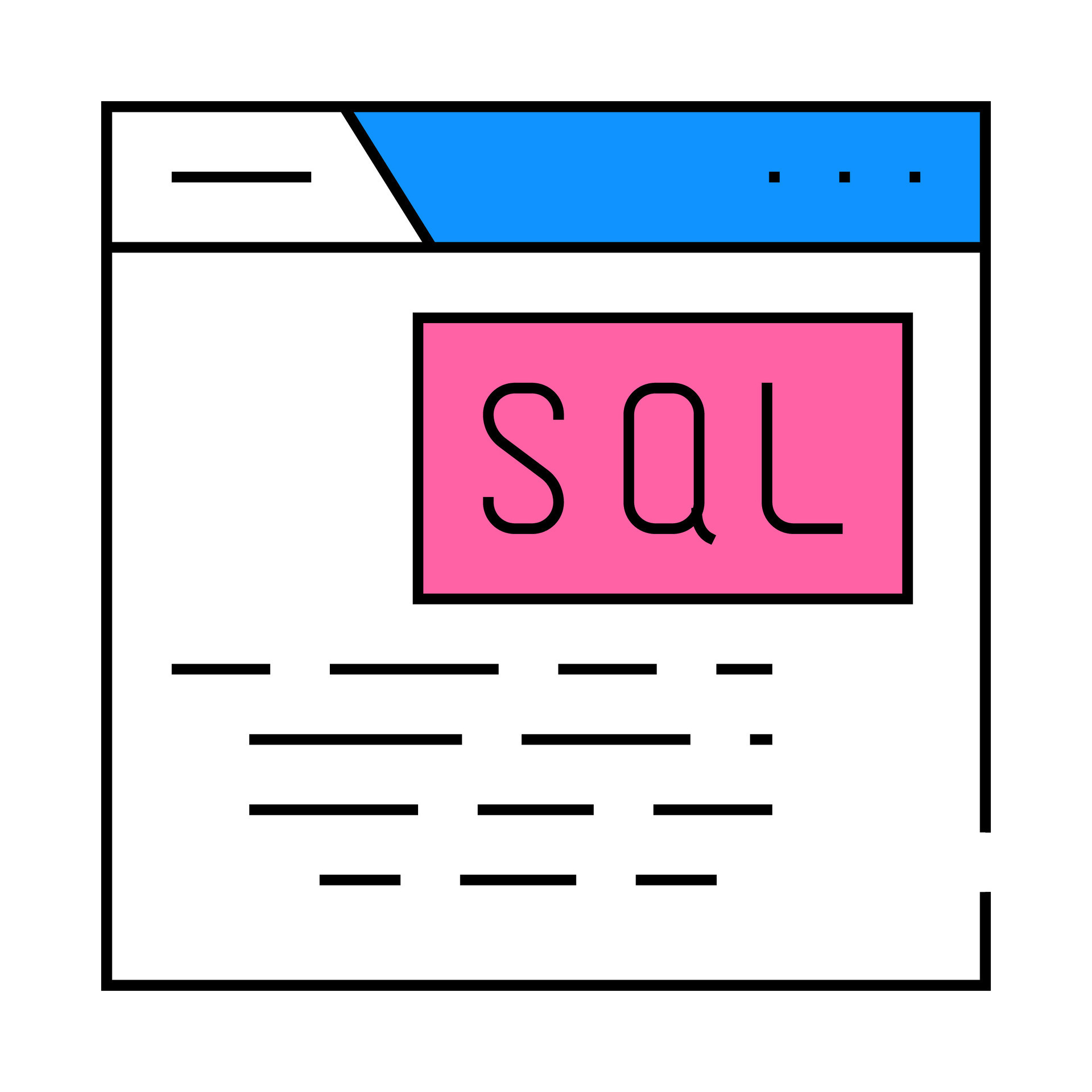 Sql query database icon color illustration 49828474 vector art at vecteezy