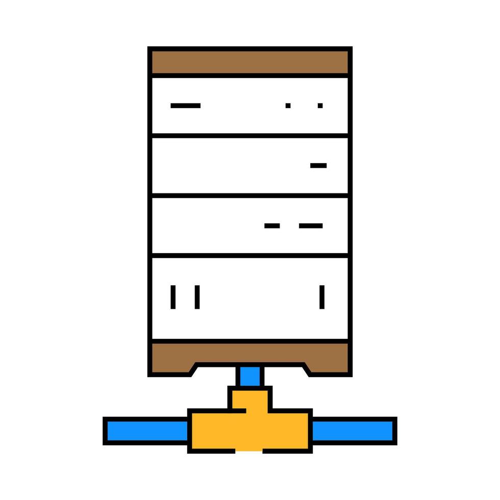 database connectivity icon color illustration vector