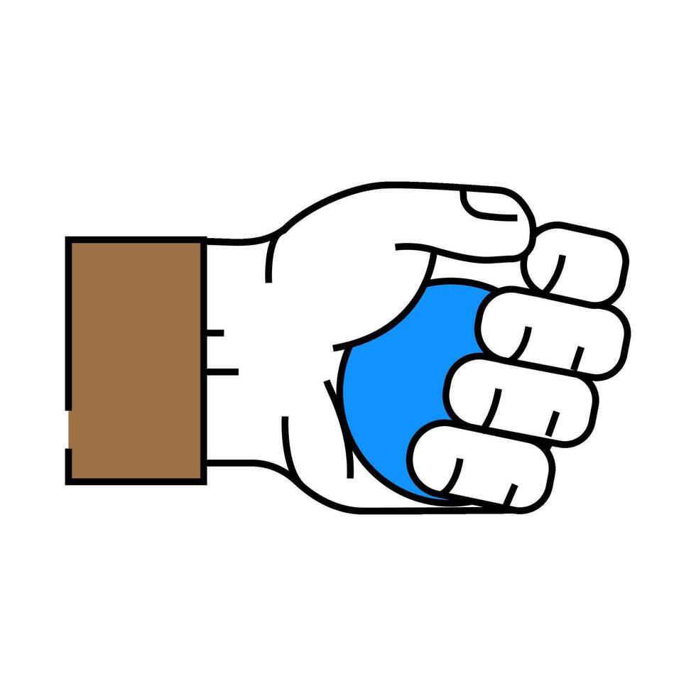 stress ball fidget toy icon color illustration vector