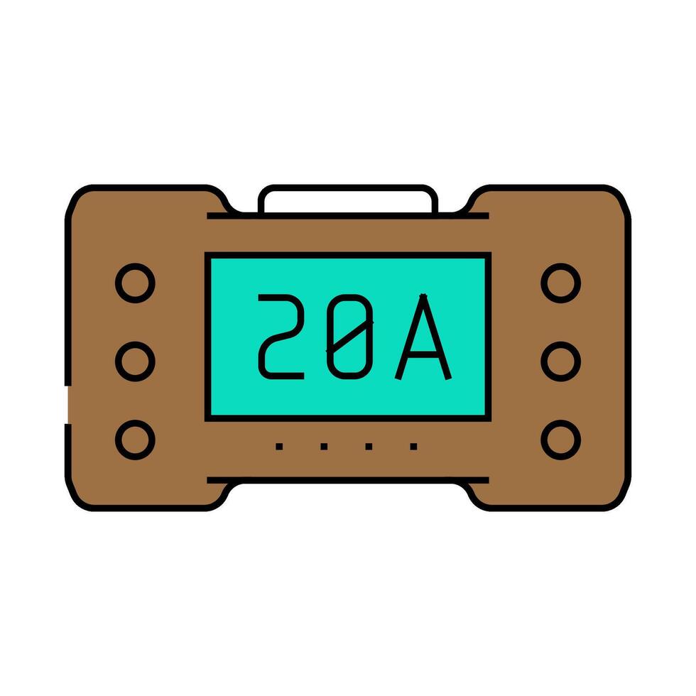 smart battery icon color illustration vector