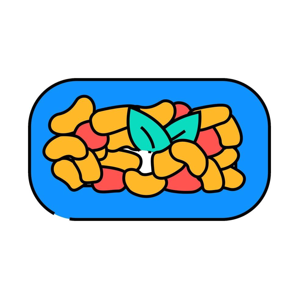 gigantes plaki greek cuisine icon color illustration vector
