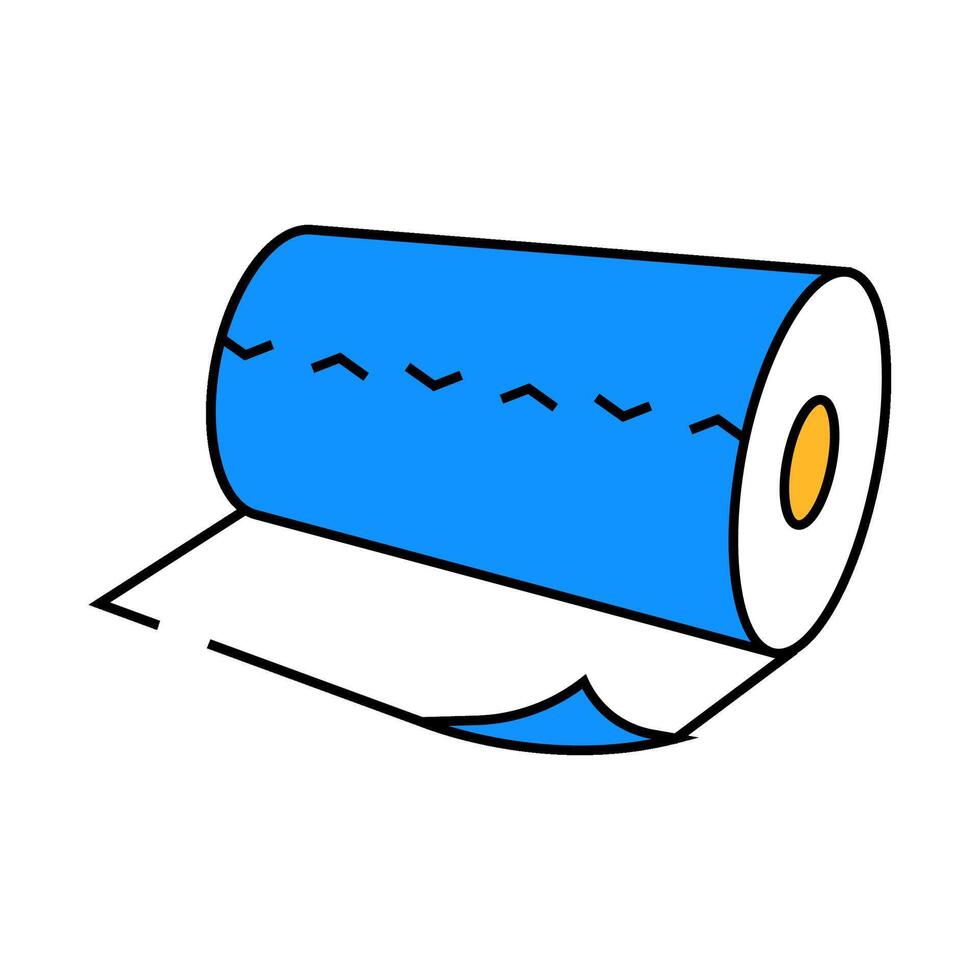 toilet roll paper towel icon color illustration vector