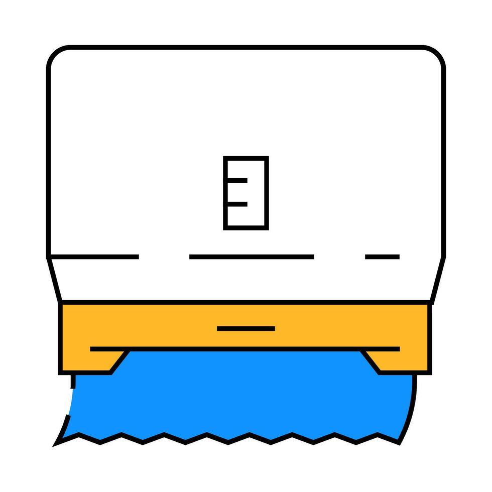 paper towel dispenser icon color illustration vector
