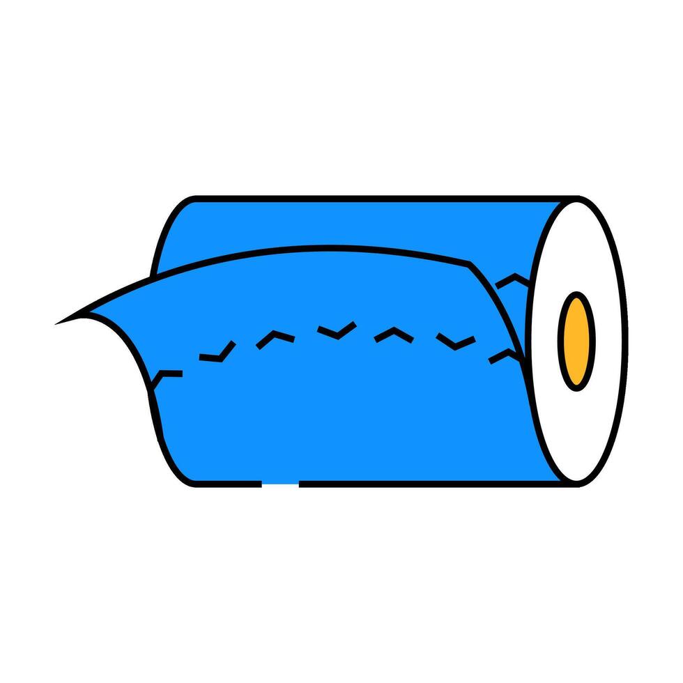 tissue roll paper towel icon color illustration vector